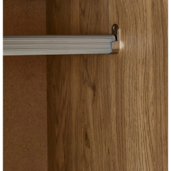 Sydney 2 Door Wardrobe natural oak effect hanging rail