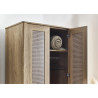 Sydney 2 Door Wardrobe natural oak effect shelf