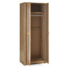 Sydney 2 Door Wardrobe natural oak effect opened