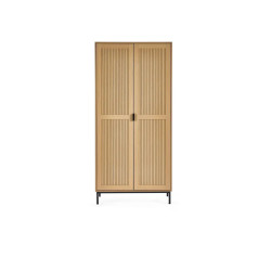 Sia 2 Door Wardrobe in Oak Effect front
