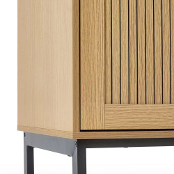 Sia 2 Door Wardrobe in Oak Effect legs