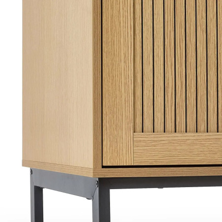Sia 2 Door Wardrobe in Oak Effect legs