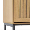 Sia 2 Door Wardrobe in Oak Effect legs