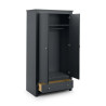 Radley  2 Door Wardrobe Black opened