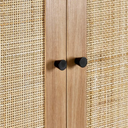 Padstow 2 Door Wardrobe Oak handles
