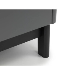 Chloe 2 Door 1 Drawer Wardrobe Grey legs