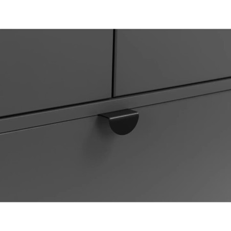 Chloe 2 Door 1 Drawer Wardrobe Grey drawer