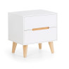 Alicia 2 Drawer Bedside closed