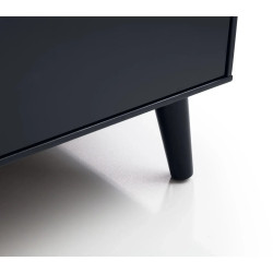 Alicia 2 Drawer Bedside Black legs