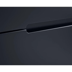 Alicia 2 Drawer Bedside Black handle