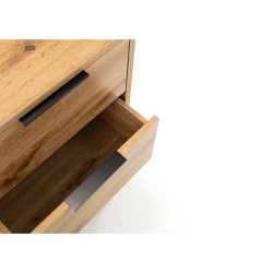 Bali 2 Drawer Bedside light oak drawer internal