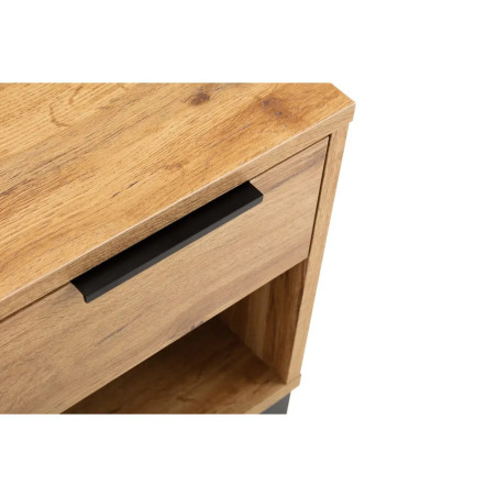 Bali 1 Drawer Bedside light oak top