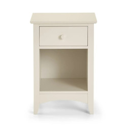 Cameo 1 Drawer Bedside Ivory front