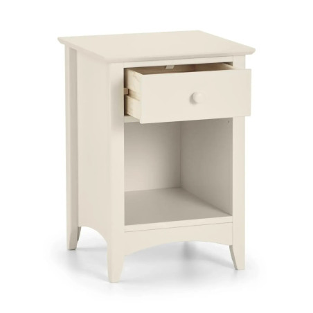 Cameo 1 Drawer Bedside Ivory opened