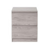Jupiter 2 Drawer Bedside Grey Oak front