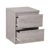 Jupiter 2 Drawer Bedside Grey Oak opened
