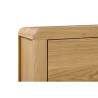 Curve 3 Drawer Bedside Oak Veneer corner