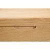 Curve 3 Drawer Bedside Oak Veneer handle