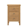 Cotswold 3 Drawer Bedside Oak Veneer front