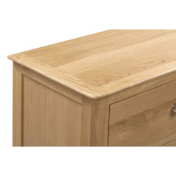 Cotswold 3 Drawer Bedside Oak Veneer top
