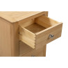 Cotswold 3 Drawer Bedside Oak Veneer drawer top