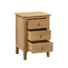 Cotswold 3 Drawer Bedside Oak Veneer open