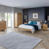Cotswold 3 Drawer Bedside Oak Veneer room view