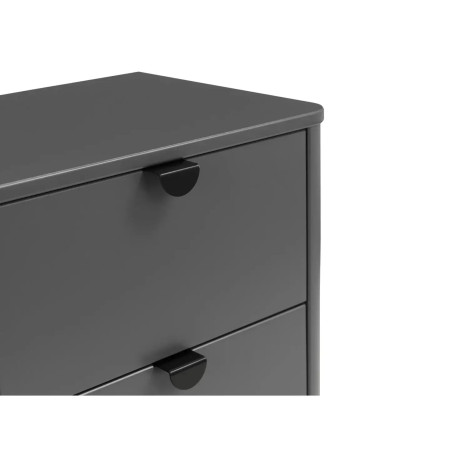 Chloe 2 Drawer Bedside Grey handles