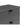 Chloe 2 Drawer Bedside Grey handles