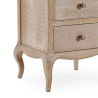 Camille 2 Drawer Bedside Light Brown legs