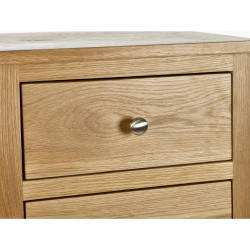 Mallory 3 Drawer Bedside Oak Veneer drawer
