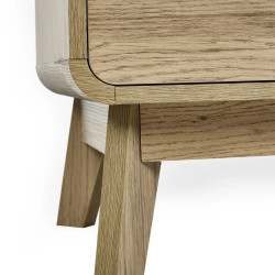 Ingrid 2 Drawer Bedside Oak legs