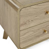 Ingrid 2 Drawer Bedside Oak corner