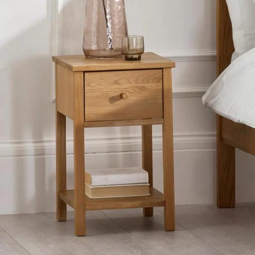 Coxmoor 1 Drawer Bedside Oak