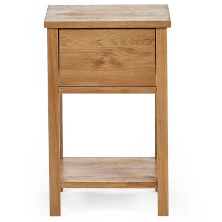 Coxmoor 1 Drawer Bedside Oak front