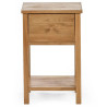 Coxmoor 1 Drawer Bedside Oak front