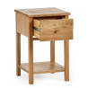 Coxmoor 1 Drawer Bedside Oak opened