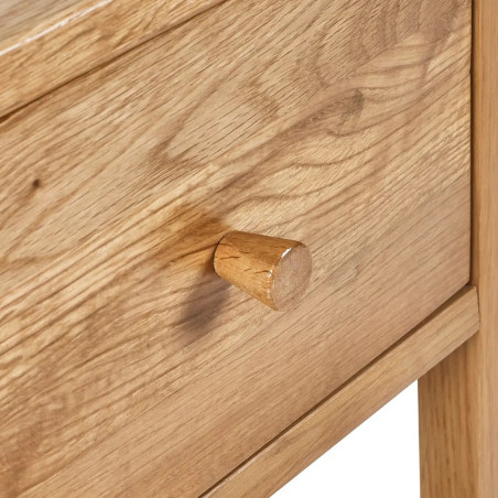 Coxmoor 1 Drawer Bedside Oak handle
