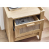 Sydney 2 Drawer Bedside Natural Oak Effect internal