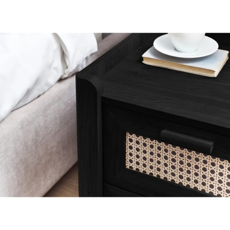 Sydney 2 Drawer Bedside black top
