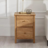 Coxmoor 2 Drawer Bedside Oak