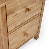 Coxmoor 2 Drawer Bedside Oak handles