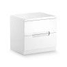 Manhattan 2 Drawer Bedside White high gloss closed