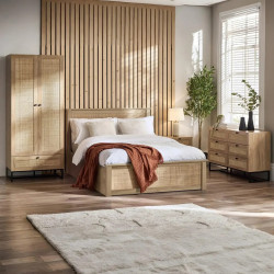 Padstow 2 Drawer Bedside oak main