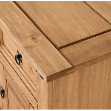 Corona Trio Set Distressed Waxed Pine - Home Divine