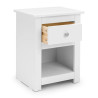 Radley 1 Drawer Bedside white opened