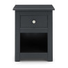 Radley 1 Drawer Bedside black front