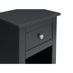 Radley 1 Drawer Bedside black handle