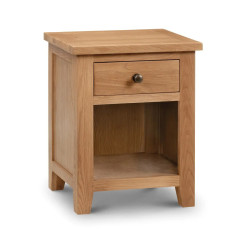 Marlborough 1 Drawer Bedside in Oak Finsih