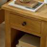 Marlborough 1 Drawer Bedside in Oak Finsih handle